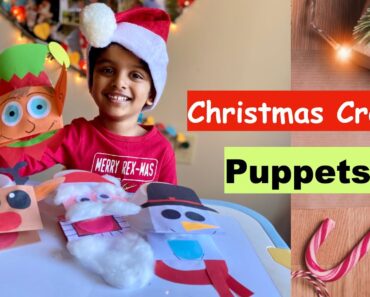 Christmas crafts for kids | Santa Claus craft | Snowman craft | Christmas paper crafts – puppets