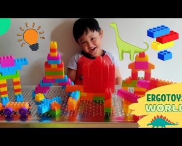 Ergo builds different figures using toy blocks for kids |Toys for kids review| BLOCKS