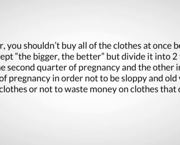 Tips That Help Pregnant Women Buy Safe And Economical Clothes