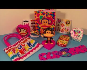 2014 PAUL FRANK SET OF 6 McDONALD'S HAPPY MEAL KID'S TOY'S VIDEO REVIEW