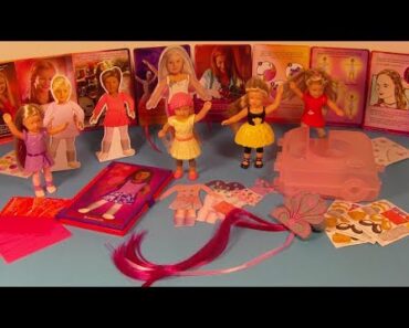2014 AMERICAN GIRL ISABELLE SET OF 8 McDONALD'S HAPPY MEAL KID'S TOY'S VIDEO REVIEW