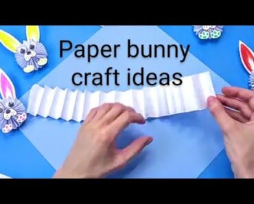 Paper bunny – paper craft ideas – kids craft ideas – diy