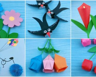 8 EASY PAPER CRAFT IDEAS – KIDS CAN MAKE