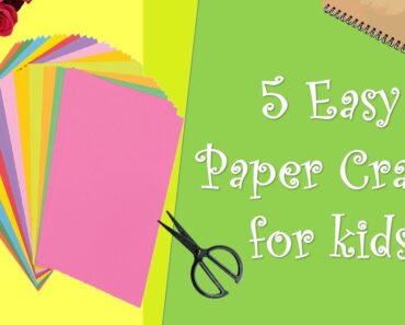 5 Fun and easy paper crafts for kids | paper craft ideas for beginners | A4 paper crafts | origami