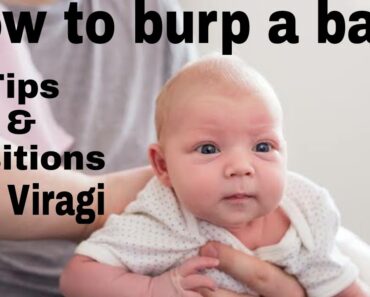 Burping a newborn baby – Tips and it's positions