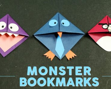 DIY Cool Monster Corner Bookmarks Making for Books – Kids Crafts