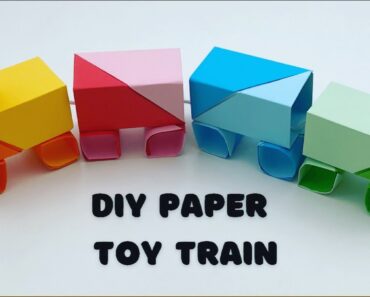 How To Make Moving Paper  Train Toy For Kids / Nursery Craft Ideas / Paper Craft Easy / KIDS crafts