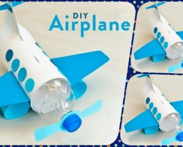 DIY WATER BOTTLE CRAFT – HOW TO MAKE COOL AIRPLANE FROM WASTE PLASTIC BOTTLE