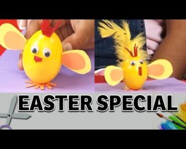 How To Make A Easter Egg Chick – Art and Craft ideas (Easter Egg Decoration)