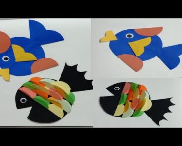 Fish craft ideas for kids/different paper craft ideas