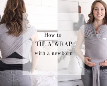 Babywearing Wrap Tutorial- How to Wrap a Newborn in a Moby Wrap