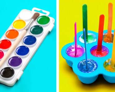 EDIBLE PAINT COLOR PALETTE || Colorful Parenting Crafts And Smart Gadgets To Make Your Life Easier