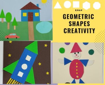 Geometric shapes creativity | How to create shape designs creatively | School Craft |