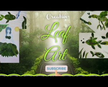 Leaf Art / How to Make Leaf Craft / Craft Ideas for kids to do at Home