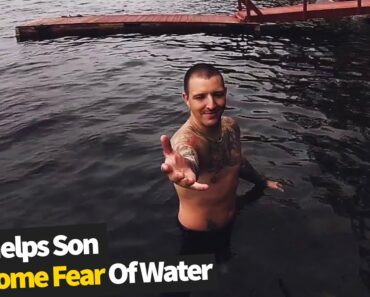 Dad Motivates Son to Overcome his Fear of Water | Parenting Advice