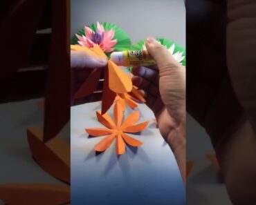 Water Lily Flower Paper Craft ideas for kids | Origami craft ideas | Kids Craft Activities Education