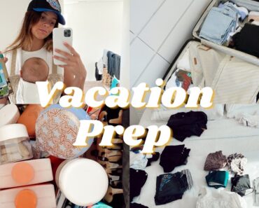 VACATION PREP // packing for myself & newborn baby, organization tips, toiletries + hacks