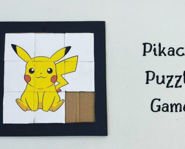 How To Make Easy Pikachu Puzzle Game For Kids / Nursery Craft Ideas / Paper Craft Easy / KIDS crafts