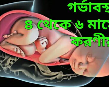 গর্ভাবস্থায় ৪র্থ থেকে ৬ষ্ঠ মাসে করণীয় | Pregnancy tips for 2nd Trimester | Baby Growth In The Womb