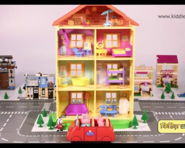 Peppa Pig moves to her New House | Story in hindi | Toy videos | Hindi Kids video | Kids | Kiddiestv