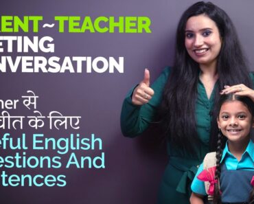 English Sentences & Questions For Parent Teacher Meeting (PTM) Conversation | Learn English In Hindi