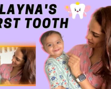 Alayna's first tooth | Cranky baby | Teething baby | My husband got vaccinated | Shikha Singh Vlogs