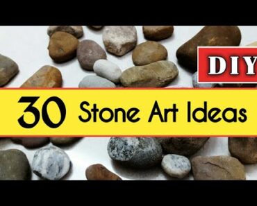 30 easy stone art ideas | DIY Stone craft ideas | DIY Rock painting craft ideas | Stone paintings