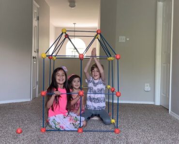 LUCKY DOUG Kids Building Fort Unboxing and Review