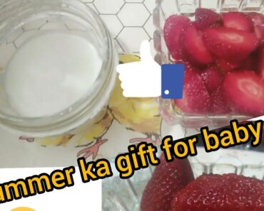 3 ingredient recipe/ 🍓🍓🍓strawberry and yoghurt puree/8 month👶 baby health 💪food