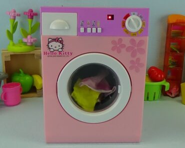 Toy Washing Machine Hello Kitty, review kids toys – Oyuncak Çamaşır Makinesi. Обзор игрушки #22