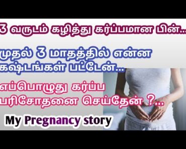 My Pregnancy journey first trimester part -2 | my pregnancy story in tamil | my pregnancy risks |