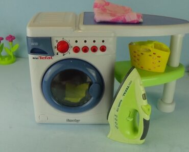 Toy Washing Machine – mini Tefal – smobi washer, with mini Tefal Iron – lavadora, Обзор игрушки #6