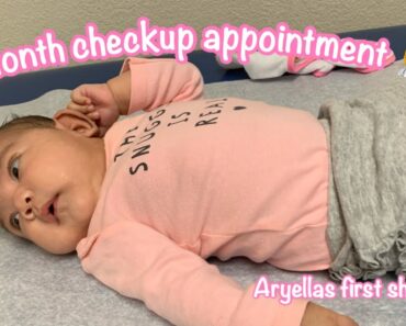 15 & Parenting 🤱🏽 || 2 month checkup appointment + baby gets her first shots 😭🥺