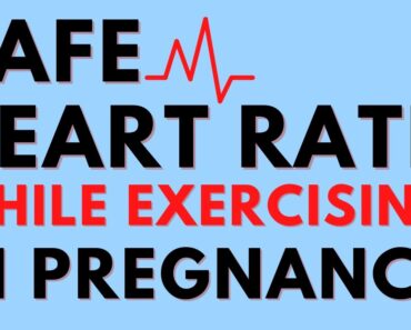 What heart rate is safe while exercising in pregnancy