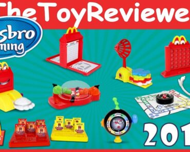2018 Hasbro Gaming Happy Meal McDonalds COMPLETE SET 8 Unboxing Toy Review by TheToyReviewer