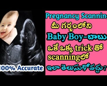 ఇప్పటి వరకు youtube లో ఎవరు చెప్పని top secret #pregnancy scanning trick for baby boy