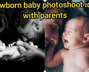 Newborn baby photography with parents | newborn baby photoshoot ideas |