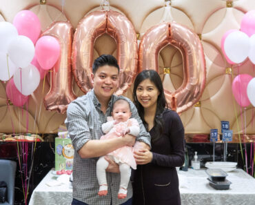 I wasn’t sure I could plan a 100-day celebration 2 months after giving birth